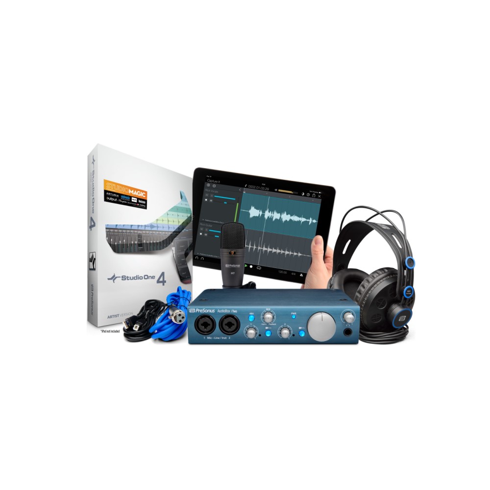 Presonus audiobox itwo. PRESONUS AUDIOBOX I two Studio. PRESONUS Studio one микрофон наушники.